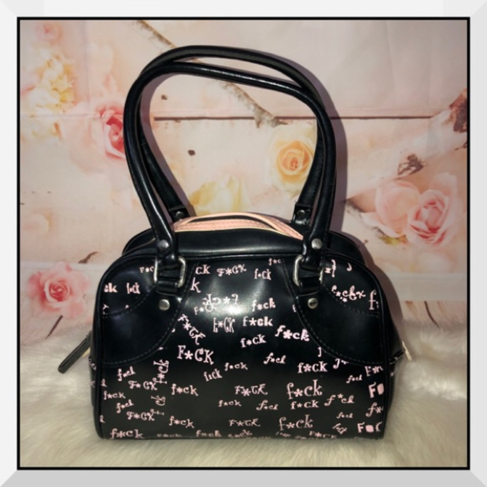 🌟 F**k Word Black and Pink Mini Purse